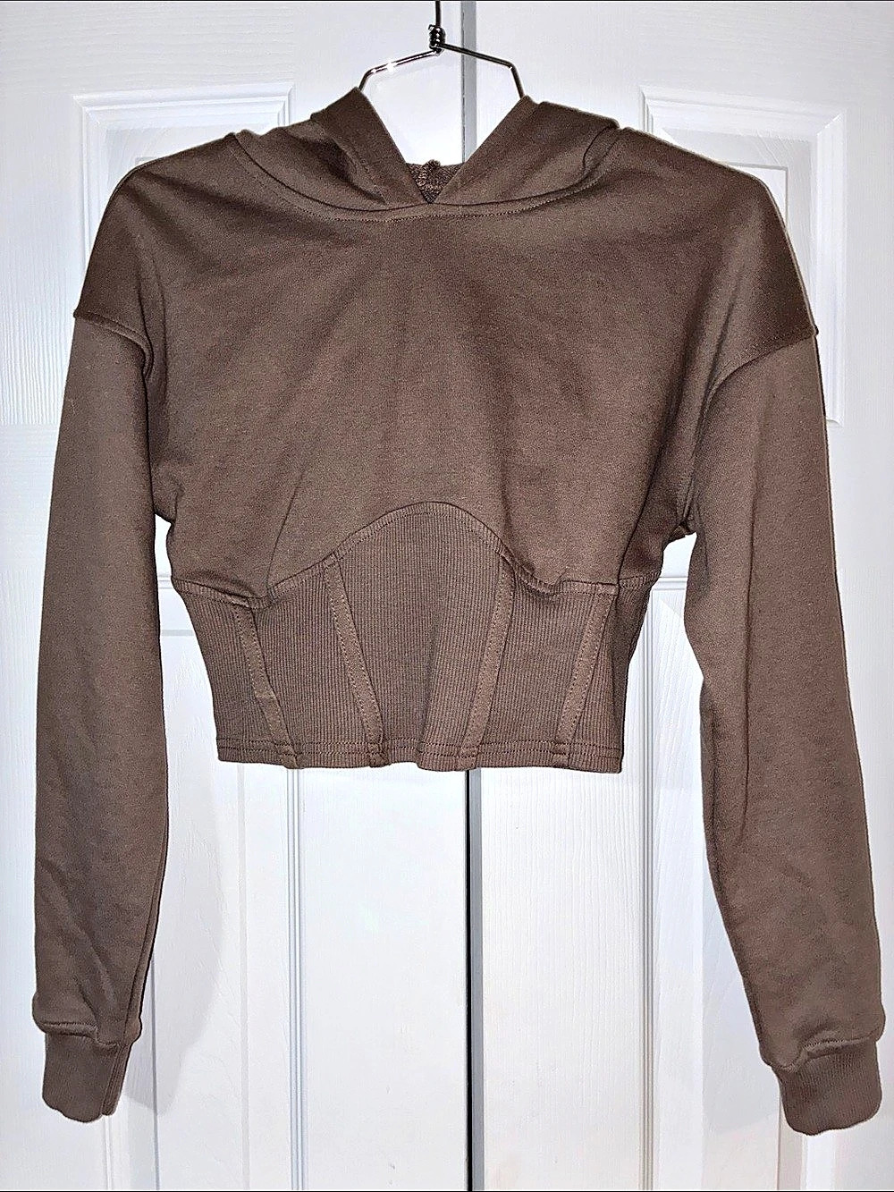 Cropped Hooded Sweatshirt